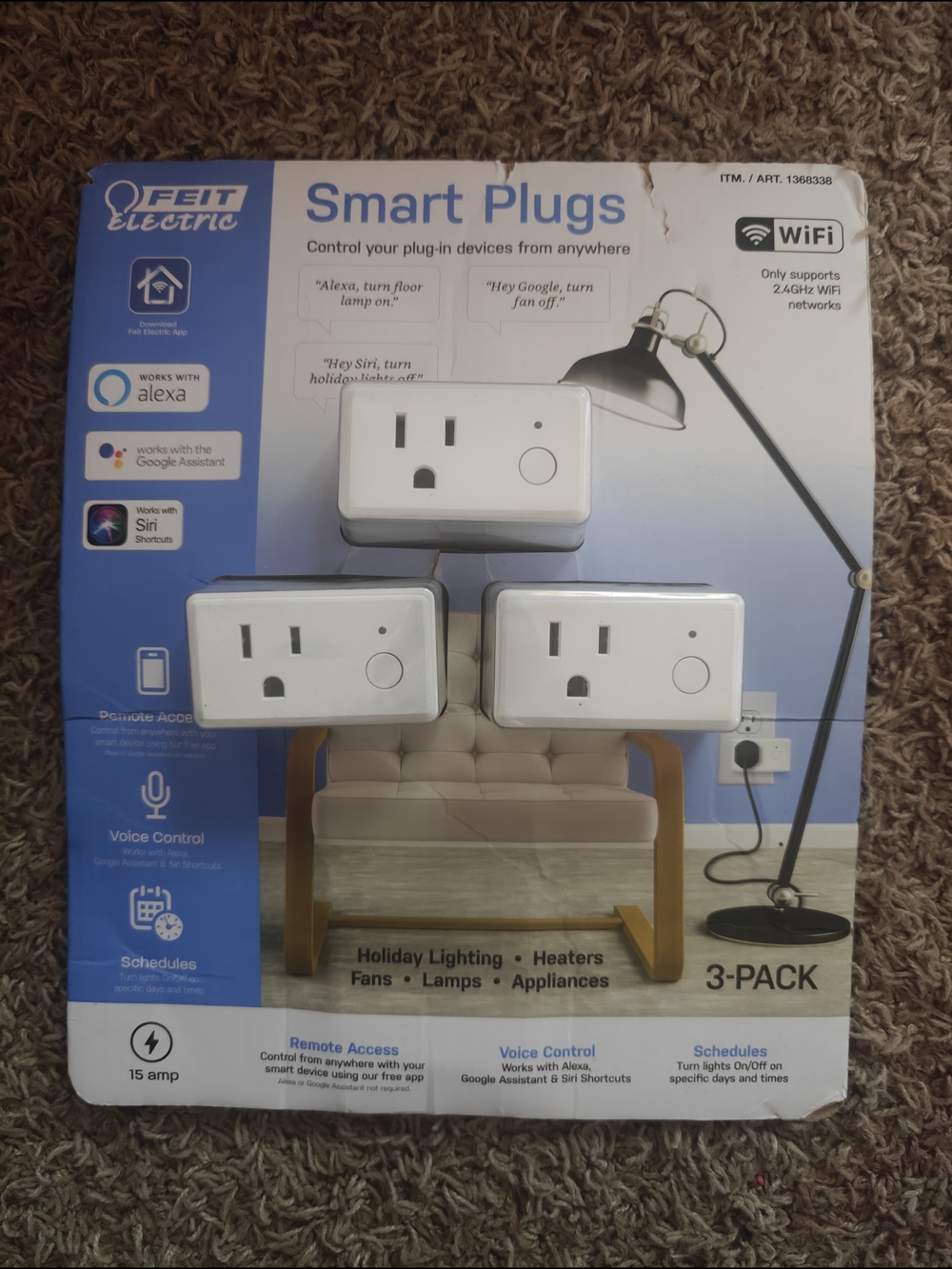 Electric Family Smart Plugs Pack - White and Blue Packaging